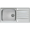 Alveus PRAKTIK 100 kuchynský nerezový drez so sifónom 98x50 - Dekor, profilovaná oceľ 1097989