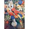 Dekoratívne kvety II. Akad. mal. Varuzhan Aghamyan,originálny,ručne maľovaný obraz L (do veľkosti 95x95cm) Viac farieb