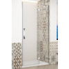 GELCO TRINITY CHROME 120cm pravé dvere do niky s pevnou stenou v rovine, profil chróm, sklo číre, GT1212CR-CH