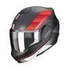 Moto přilba SCORPION EXO-TECH EVO CARBON GENUS matná černo/červená XL