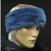 Špongr Kožušinová čelenka/nákrčník S66 modrá