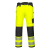 PORTWEST Portwest PW385 PW3 Hi-Vis Dámske elastické pracovné nohavice Žltá-Čierna, 32