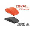 Brúsny hoblík gumový ultra mäkký 125x70mm oranžový