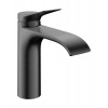 Hansgrohe Vivenis - Páková umývadlová batéria 110 CoolStart s odtokovou súpravou s tiahlom, kartáčovaný čierny chróm 75023340