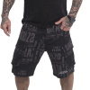 Yakuza cargo šortky ANYONE ALLOVER CARGO CSB 23003 black Farba: čierna, Veľkosť: 40