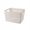Kôš, košík - Organizátor koša 35x28x22cm plastová béžová béža (Organizátor koša 35x28x22cm plastová béžová béža)