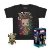 Funko set The Guardians of the Galaxy Holiday Groot a dětské tričko vel.L
