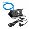 Elektrická zásuvka LEGRAND - POP UP (hliník brúsený - 1x230V, 1xRJ45, 1xHDMI)