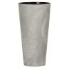 Prosperplast Kvetináč s vkladom TUBUS SLIM BETON EFFECT sivý 30cm