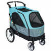 Show Tech Petstro Large 4-Wheel Buggy Turquoise/Grey - kočík pre psov, mačky, veľký kočík, do 55kg