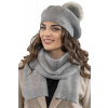 Baret a šál Vivisence 7035Kmpl Farba: Sivá, Veľkosť: UNI