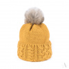 Alega Dámska čiapka s pompónom /mix farieb Farba: Žltá, Veľkosť: UNI