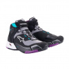 Topánky ALPINESTARS Stella CR-X Drystar, dámske (čierna/sivá/fialová/tyrkysová) 36