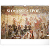 NOTIQUE Nástenný kalendár Slovanská epopej – Alfons Mucha 2026, 48 x 33 cm