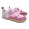 Qnuffs Barefoot dětské tenisky Qnuffs- Ahorn´ fleur frozen Micro Kent růžové