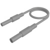 SKS Hirschmann MAL S GG-B 100/2,5 gr bezpečnostné meracie káble [4mm bezpečnostné zástrčka - 4mm bezpečnostná zdierka] 100 cm čierna 1 ks; 934046106