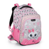 Školský batoh BagMaster Lumi 22 A - Pink /Grey