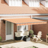 zahrada-XL Zatemniteľná markíza žltá a oranžová 400 × 300 cm látka 3330533
