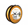 Mistrall šnúra Shiro braided line X4 150m 0,13mm oranžová