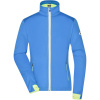 James & Nicholson Bunda JN 1125, softshellová, sportovní, dámská COT021125r0302-bright blue M Modrá jasná/žlutá jasná