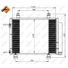 Kondenzátor klimatizácie NRF 350208