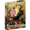 Puzzle Jean-Baptiste Robie: Still Life with Roses 1000 Enjoy