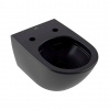 Villeroy & Boch Antao Závesné WC, Rimless, CeramicPlus, TitanGlaze, TwistFlush, Pure Black 4674T0R7