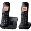 Panasonic KX-TGC212FXB telefon bezsnurovy DECT / cierny 2x