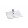 Cersanit COMO 50 Umývadlo nábytkové 50x40cm s prepadom, otvor pre bat, Biela K32-002-BOX K32-002-BOX