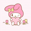 CUKROVÁ TLAČ jedlý obrázok na tortu Cukrová hmota Kawaii My Melody 4 + MENO