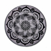 Nefertitis Stojanček z mastenca na vonné tyčinky Mandala čierno-šedá 13 cm NF31730 - 13 cm