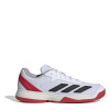 adidas Courtflash Tennis Shoes Childrens White/Black/Red 2 (34)