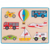Bigjigs Toys vkládací puzzle dopravní prostředky