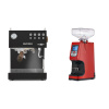 Ascaso Steel DUO PID, Black&Wood + Eureka Atom 60, ferrari red