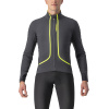 Castelli Flight Jacket Air, Dark grey/ lime Veľkosť: XL Pánska najľahšia a najlepšie 