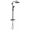 Grohe Vitalio Joy - Sprchový set s termostatom, priemer 26 cm, 3 prúdy, phantom black 26403KF2