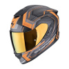 Prilba Scorpion EXO-1400 Evo II Air LINART Matt Black Orange Veľkosť: S (55-56 cm)