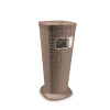 STEFANPLAST ELEGANCE Stojan na dáždniky v ratanovom štýle 25,5x25,5x57 cm hnedá