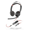 Poly náhlavní souprava Blackwire 5220, 3,5 mm jack + USB-C/A adaptér, stereo 8X231AA HP