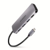 AXAGON HMC-HCR3A, USB 3.2 Gen 1 hub, 3x USB-A porty, HDMI 4k/30Hz, SD/microSD, USB-C kabel 20cm