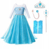 Šaty Elsa Frozen Outfit Land of Ice 104 110 3-4 roky VYPR