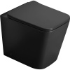 Mexen Cube WC misa stojaca Rimless s pomaly padajúcim sedátkom slim, duroplast, čierna matná - 32924085