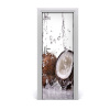 Fototapeta na dvere do domu samolepiace kokos 75x205