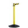 Vymedzovací stĺpik žltý so samonavíjacím pásom žlto-čiernym (∅ 48,3 x 97,5 cm)