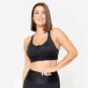 DECATHLON Fitness podprsenka na zips s vynikajúcim spevnením čierna 2XL