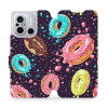 Flipové pouzdro Mobiwear - Xiaomi Redmi 12C - VP19S Donutky (Knížkové flip pouzdro, obal, kryt na mobil Xiaomi Redmi 12C - VP19S Donutky, materiál Umělá kůže + TPU - ochrana 360°, stojánek, silikonová
