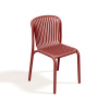 Plastová záhradná stolička Brene Retro Red FERNE