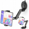 KOVOVÝ NÁSTENNÝ DRŽIAK NA TABLET S PRÍSAVKOU NA TELEFÓN, VÝSUVNÉ RAMENO 360°