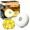 Interlook Multifunkčná LED kempingová lampa s 10 m girlandou, powerbankou a magnetom | Vodotesná lampa so vstavanou 2000 mAh batériou, 5 režimami svietenia | KQ-5004