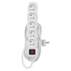 EMOS Predlžovací kábel 7 m / 5 zásuviek / s vypínačom / biely / PVC / 1 mm2 P1517